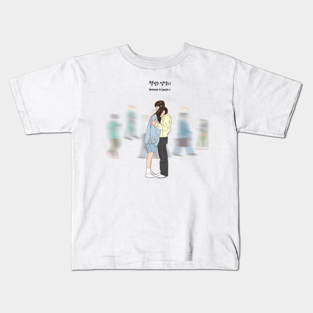 K-Drama Welcome to Samdal-ri Kids T-Shirt by ArtByAzizah